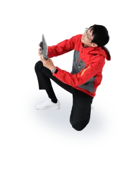 ドローンを操作している人