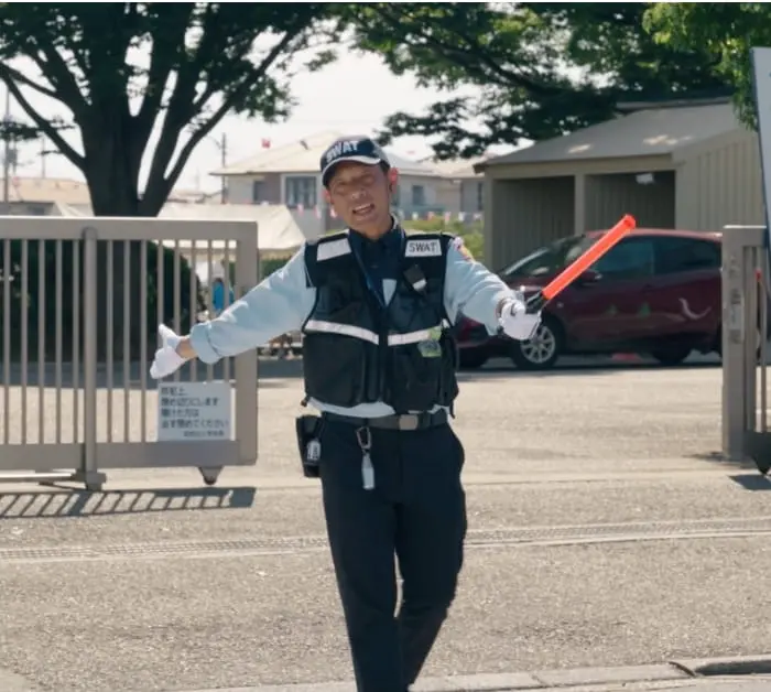 運動会を見守る様子