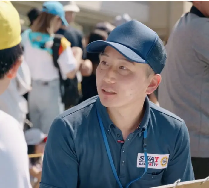 運動会を見守る様子